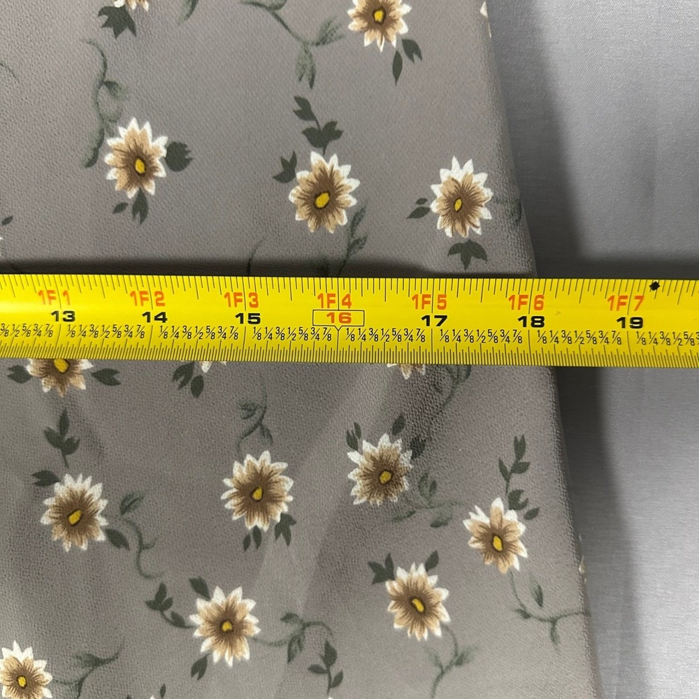 Rampage Vintage 90s Daisy Floral Halter Maxi Dress Grey Made in USA Small - Picture 8 of 13